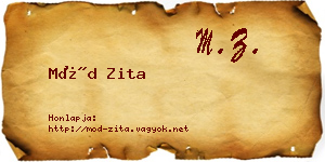 Mód Zita névjegykártya